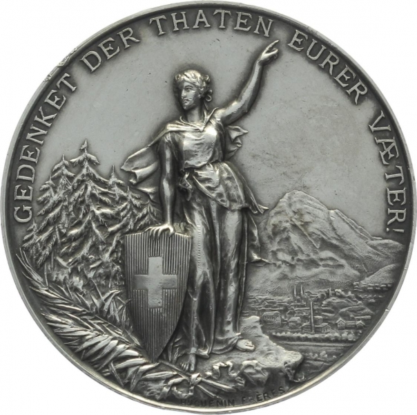 1892 Glarus - Silber - Eidgenössisches Schützenfest